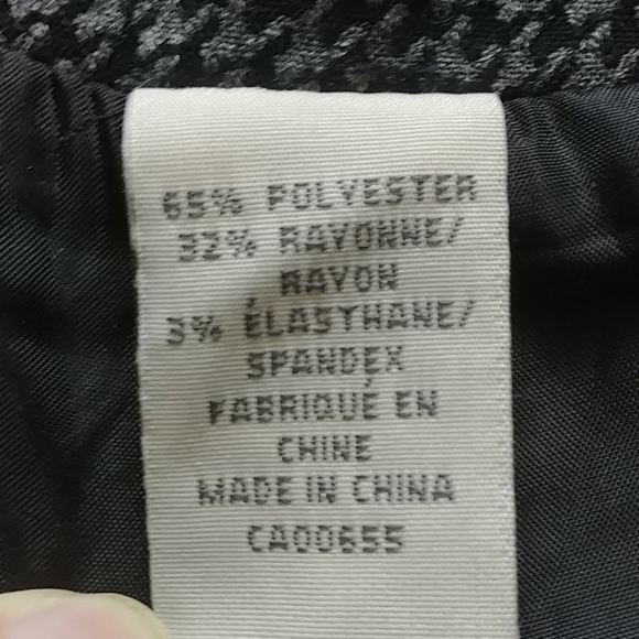 👗REITMANS HOUNDSTOOTH SKIRT SIZE LARGE - Picture 7 of 7